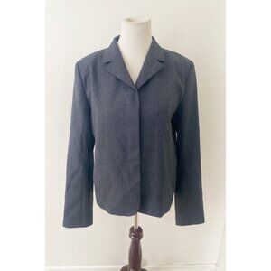 Kallmeyer New York Iman Shrunken Blazer Jacket Wool Houndstooth